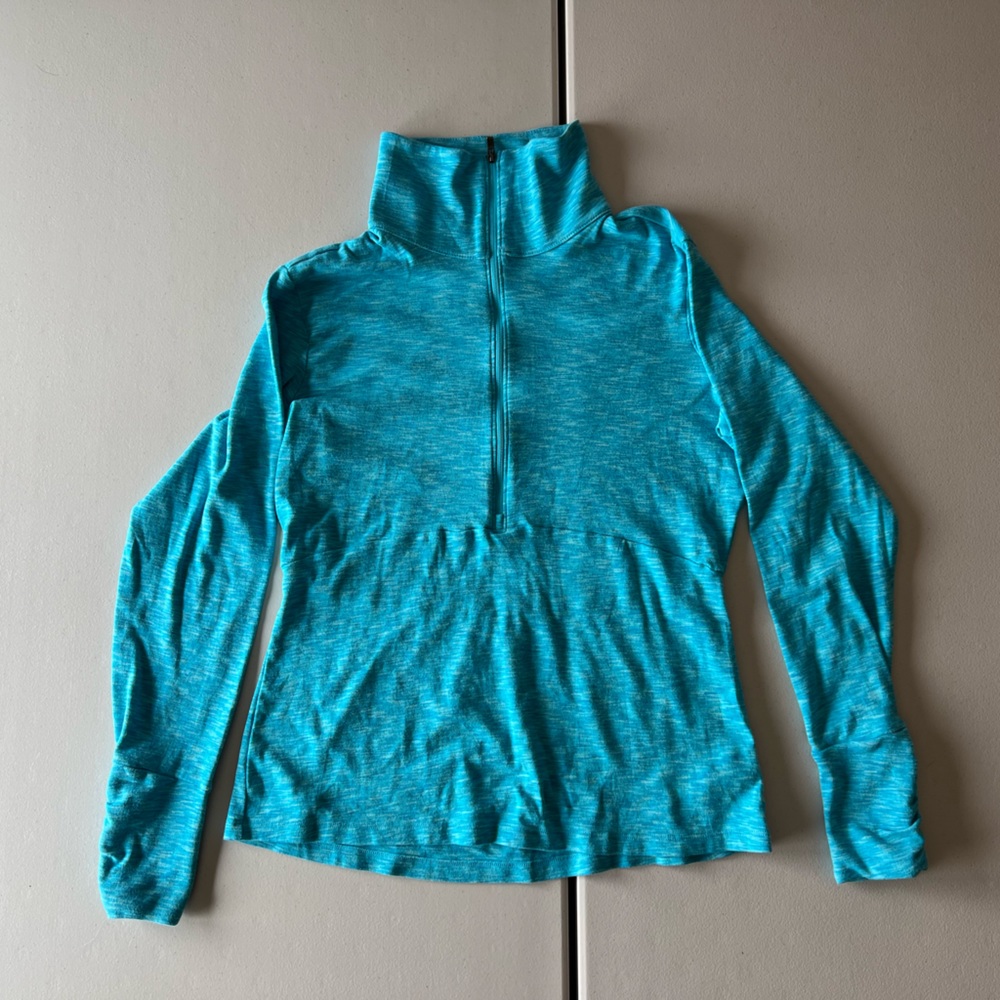 Columbia Women’s Blue 1/4 Front Zip Long Sleeve Top Pullover